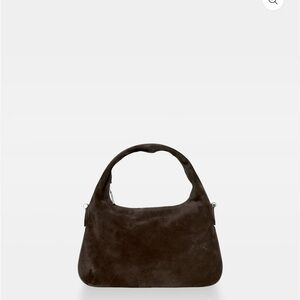 Dark Brown Suede Handbag